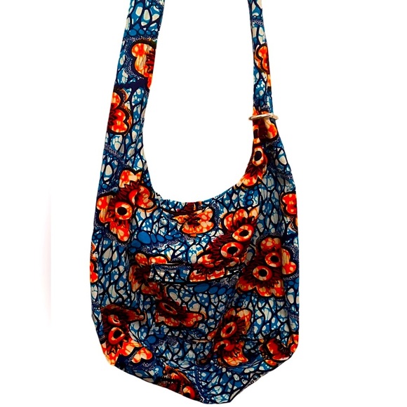 Marketplace Crossbody Multicolor Ugandan  Hippie Boho Bag - Picture 1 of 12